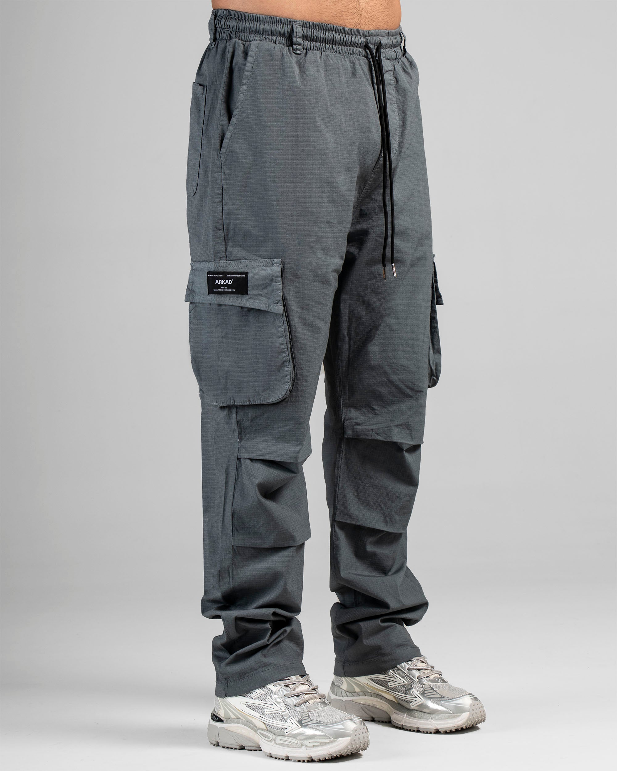 Pant Cargo Ripstop Gris Oscuro