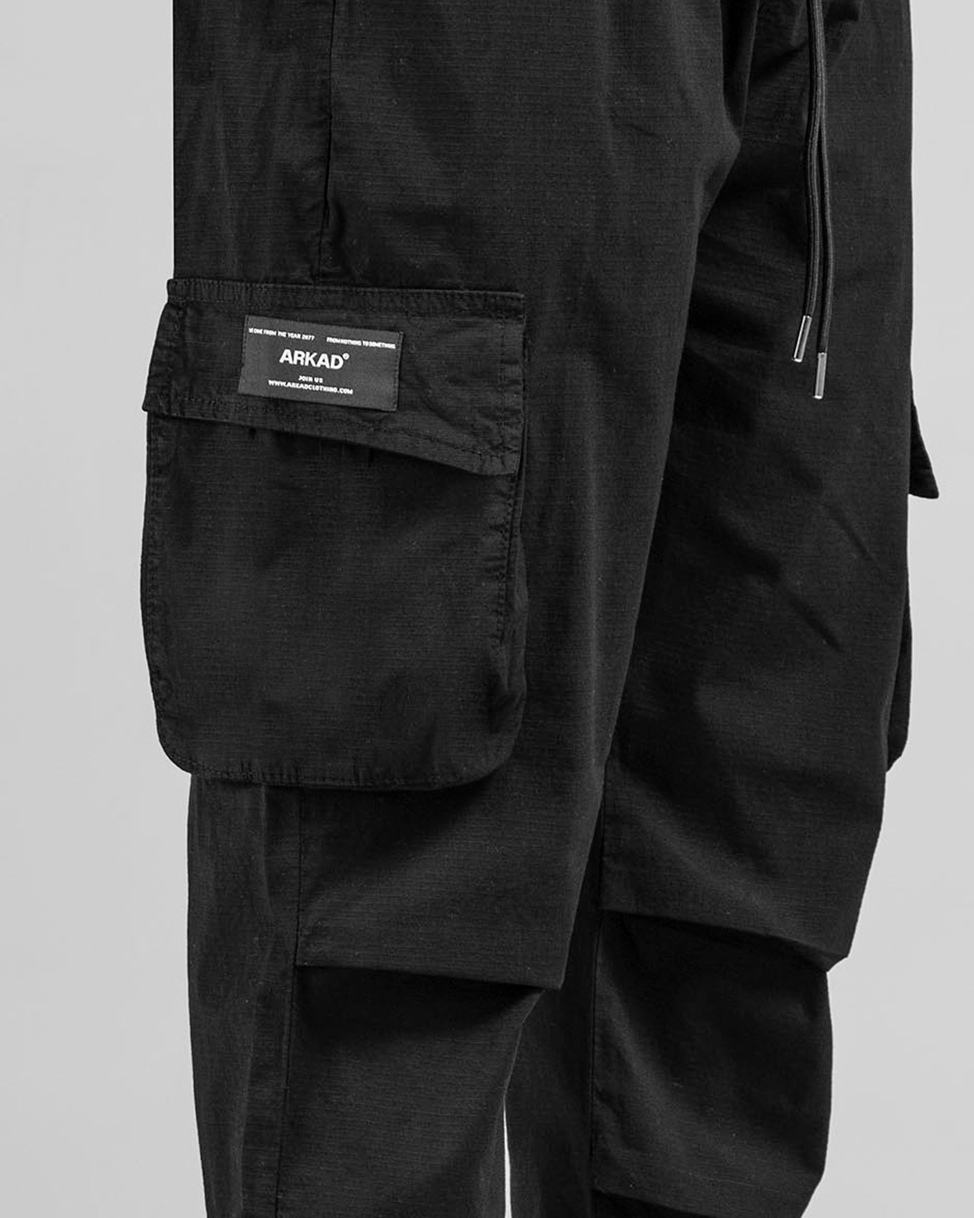 Pant Cargo Ripstop Negro