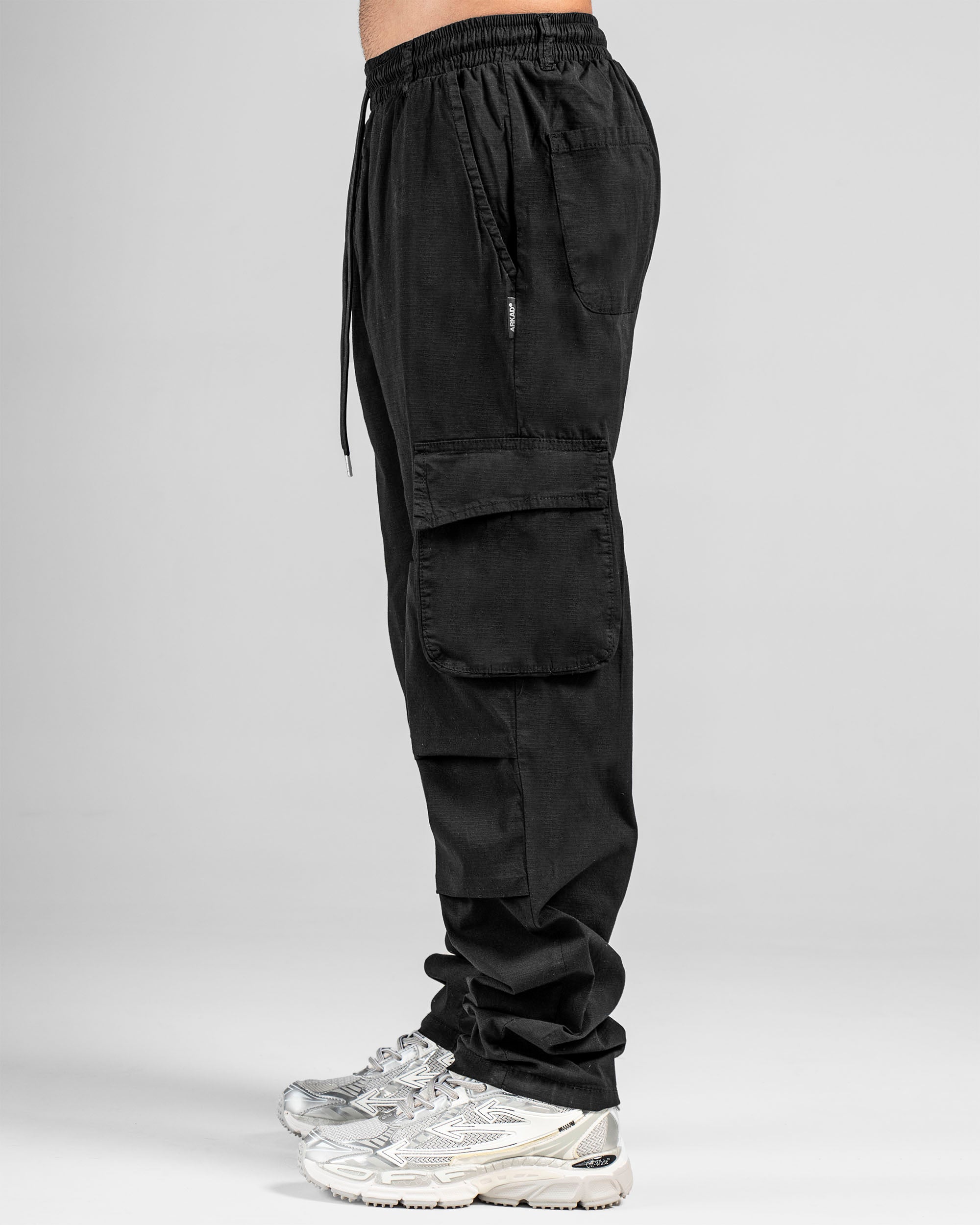 Pant Cargo Ripstop Negro