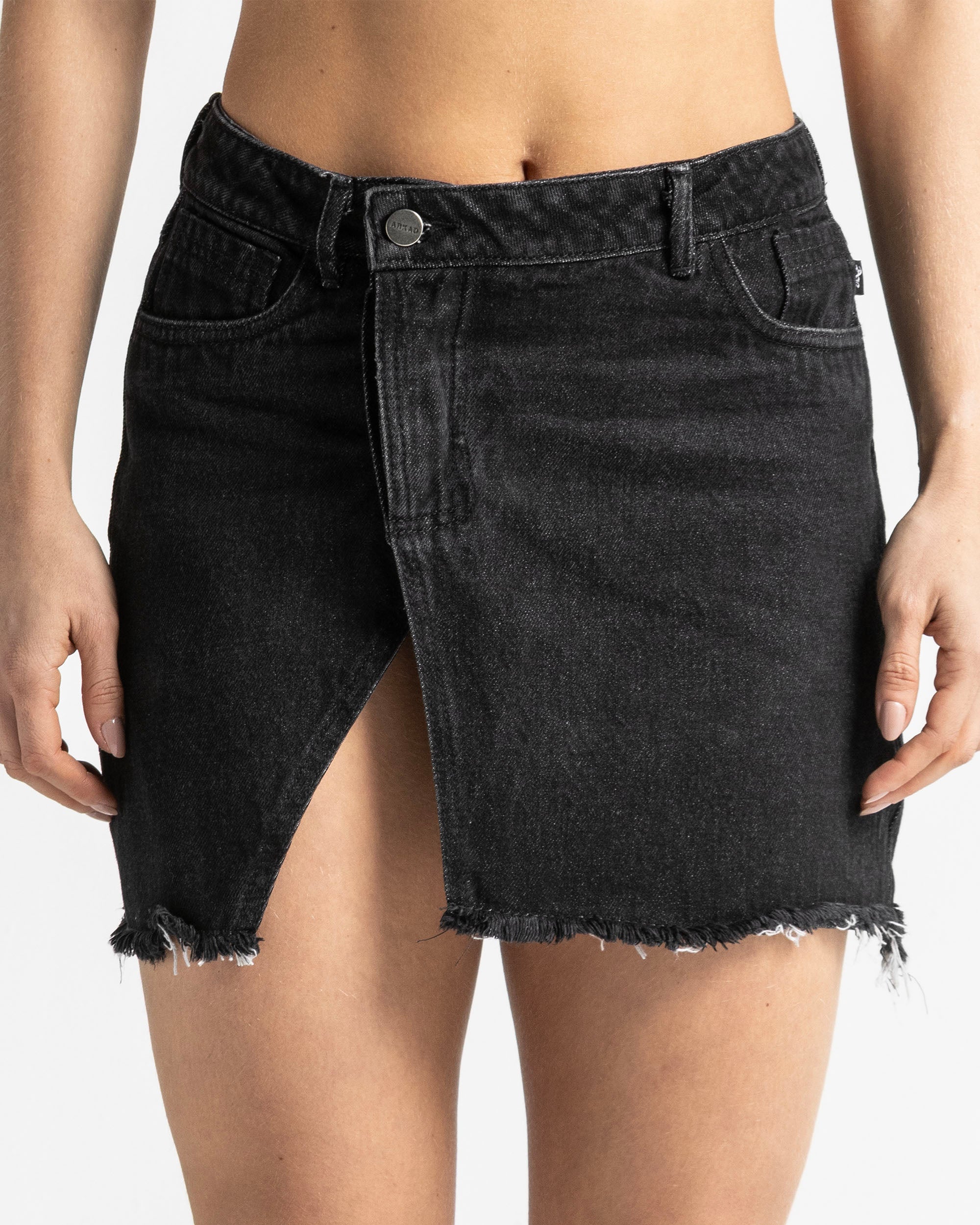 Falda En Denim Asimétrica
