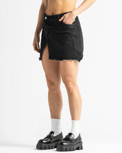 Falda En Denim Asimétrica