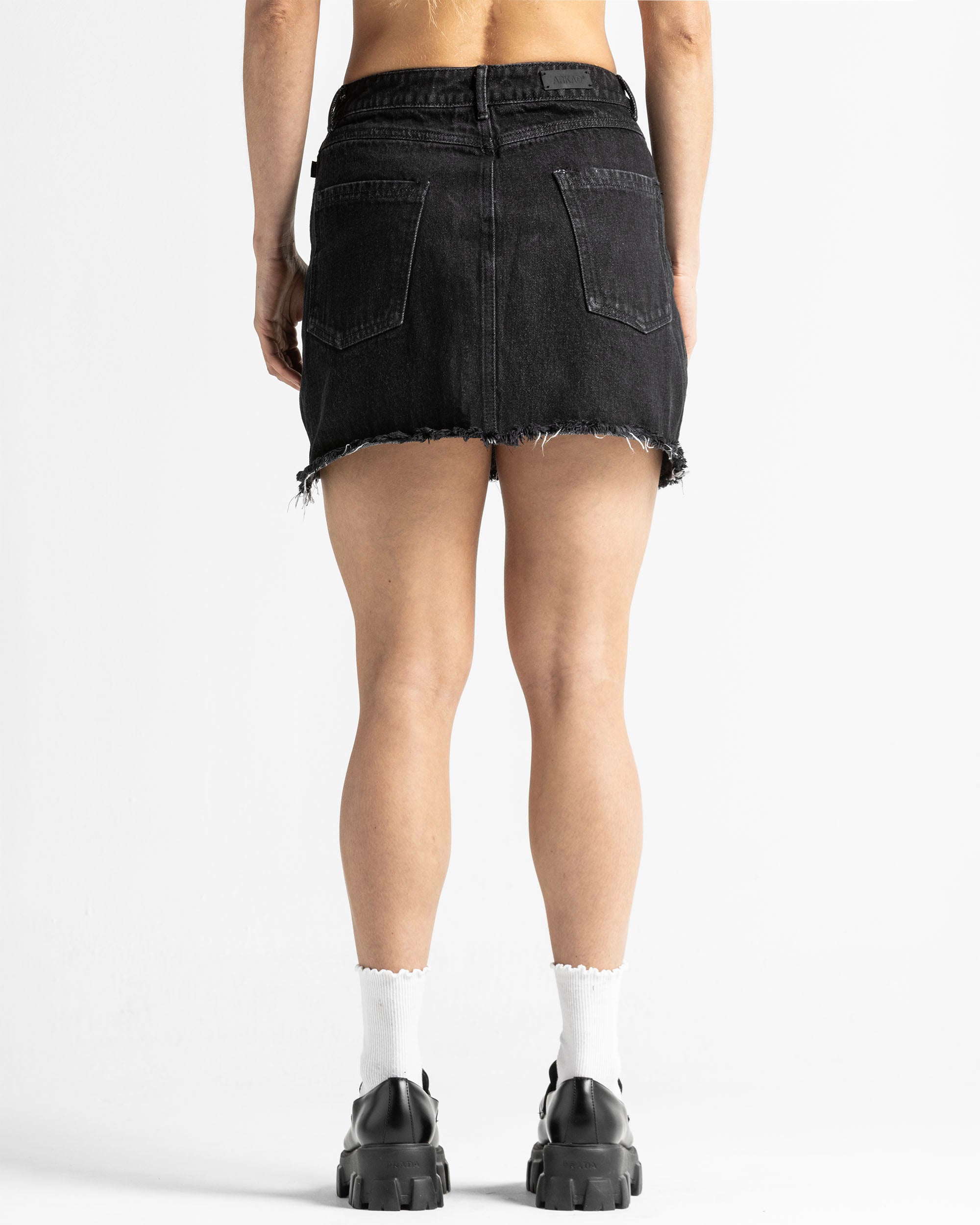 Falda En Denim Asimétrica