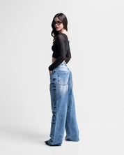 Top Mesh Cortes Negro