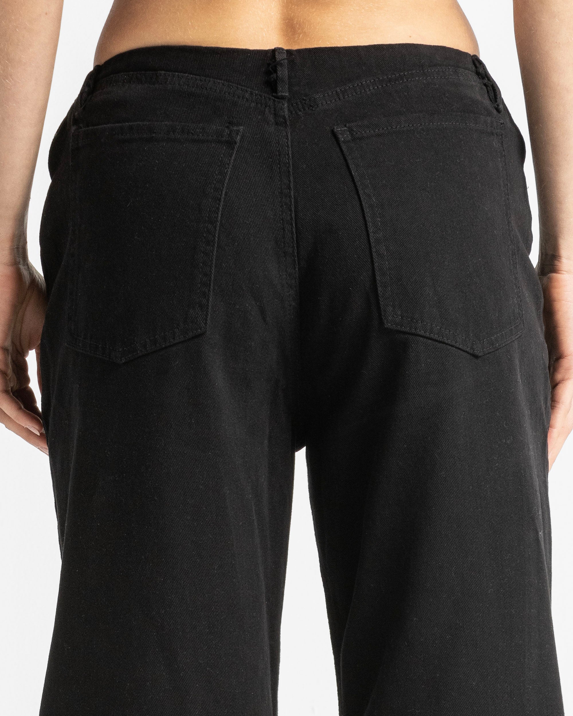 Printed Jean Negro Mujer