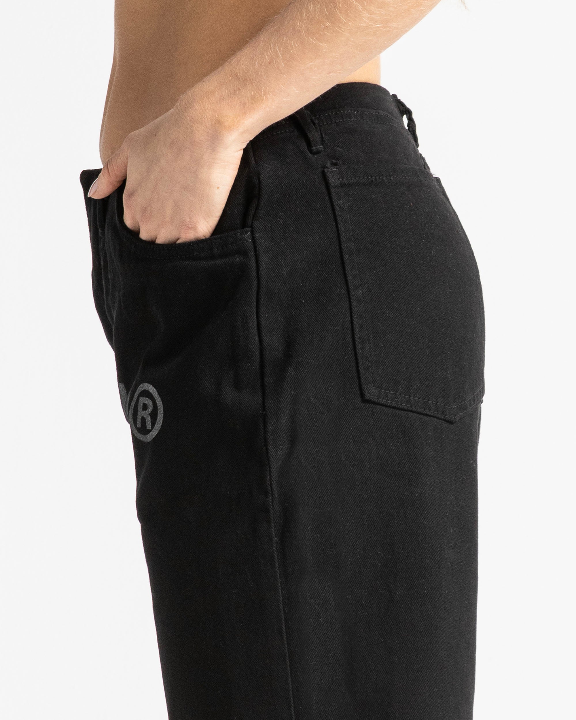 Printed Jean Negro Mujer