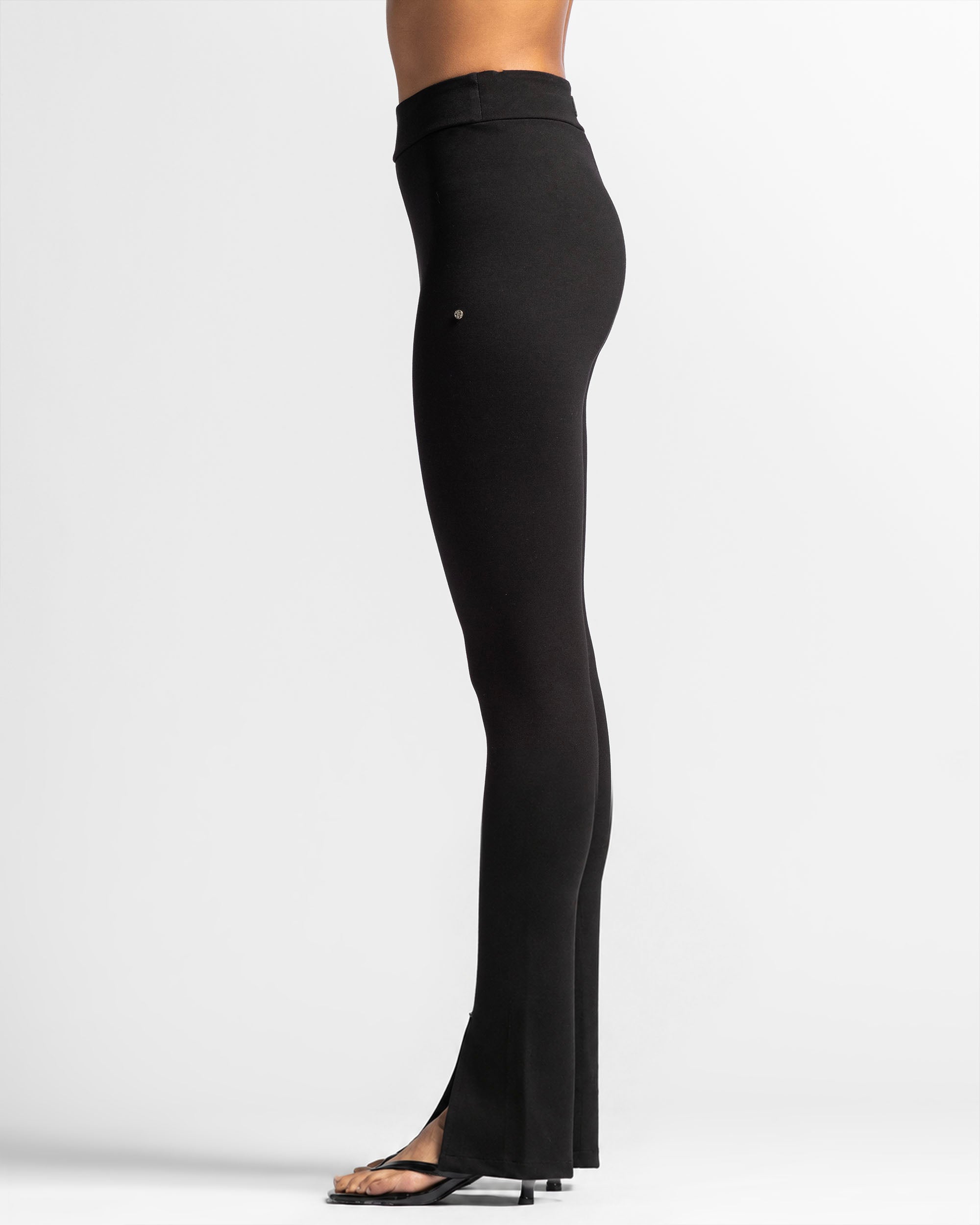 Legging Flare Con Zip