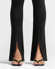 Legging Flare Con Zip