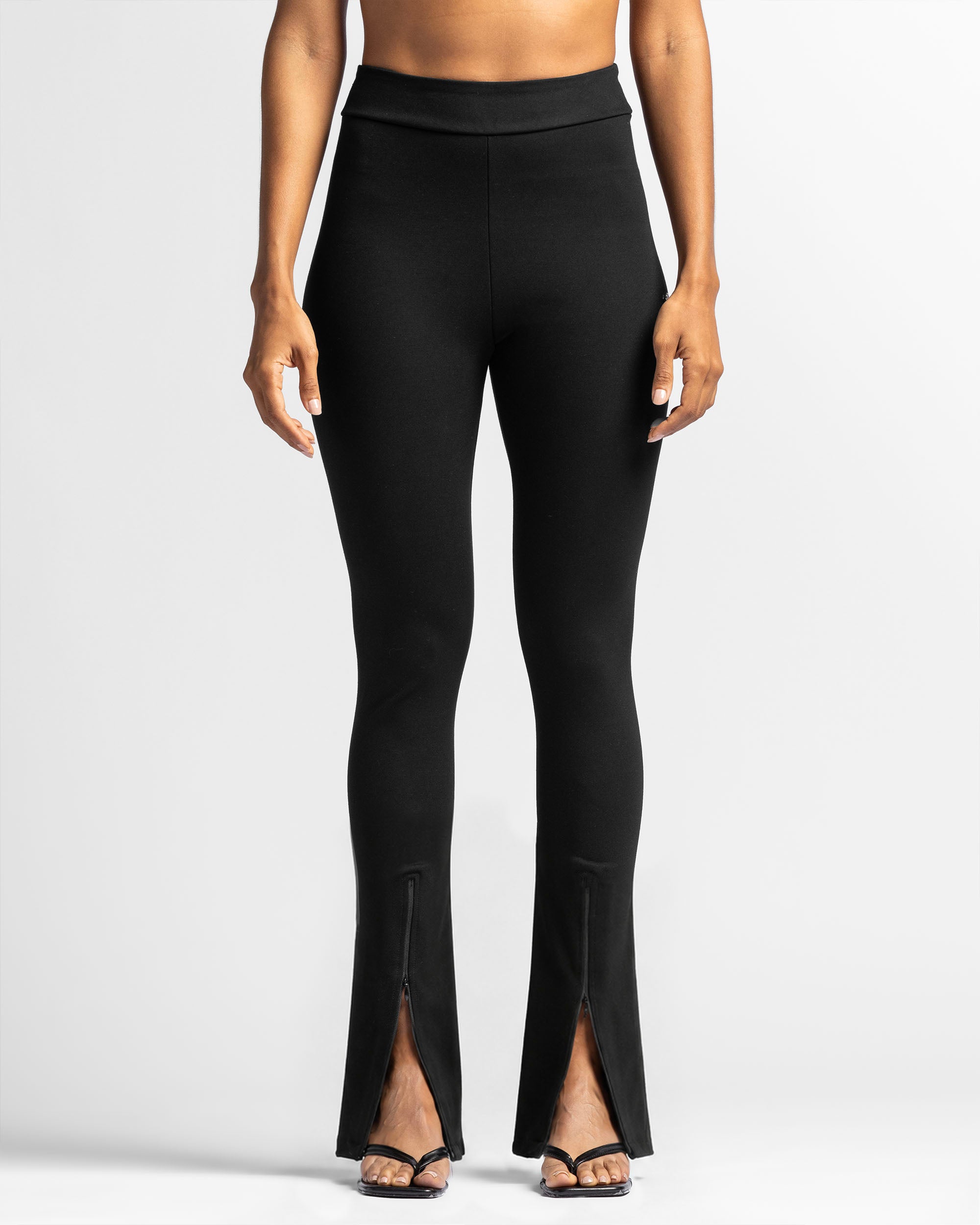 Legging Flare Con Zip