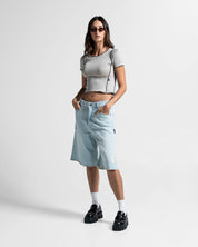 Printed Jort Dirty Oversize Mujer