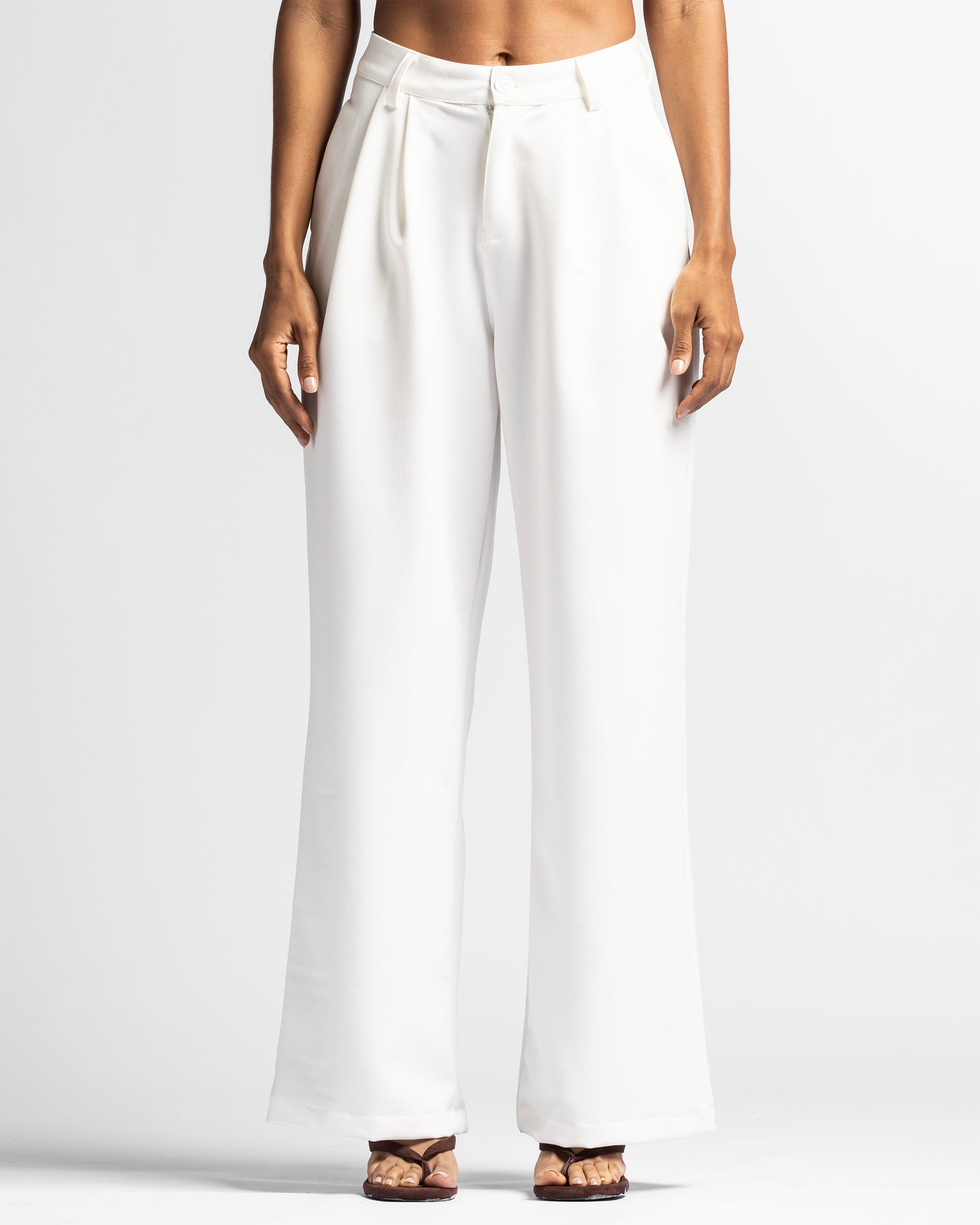 Tailored Pant Blanco Mujer