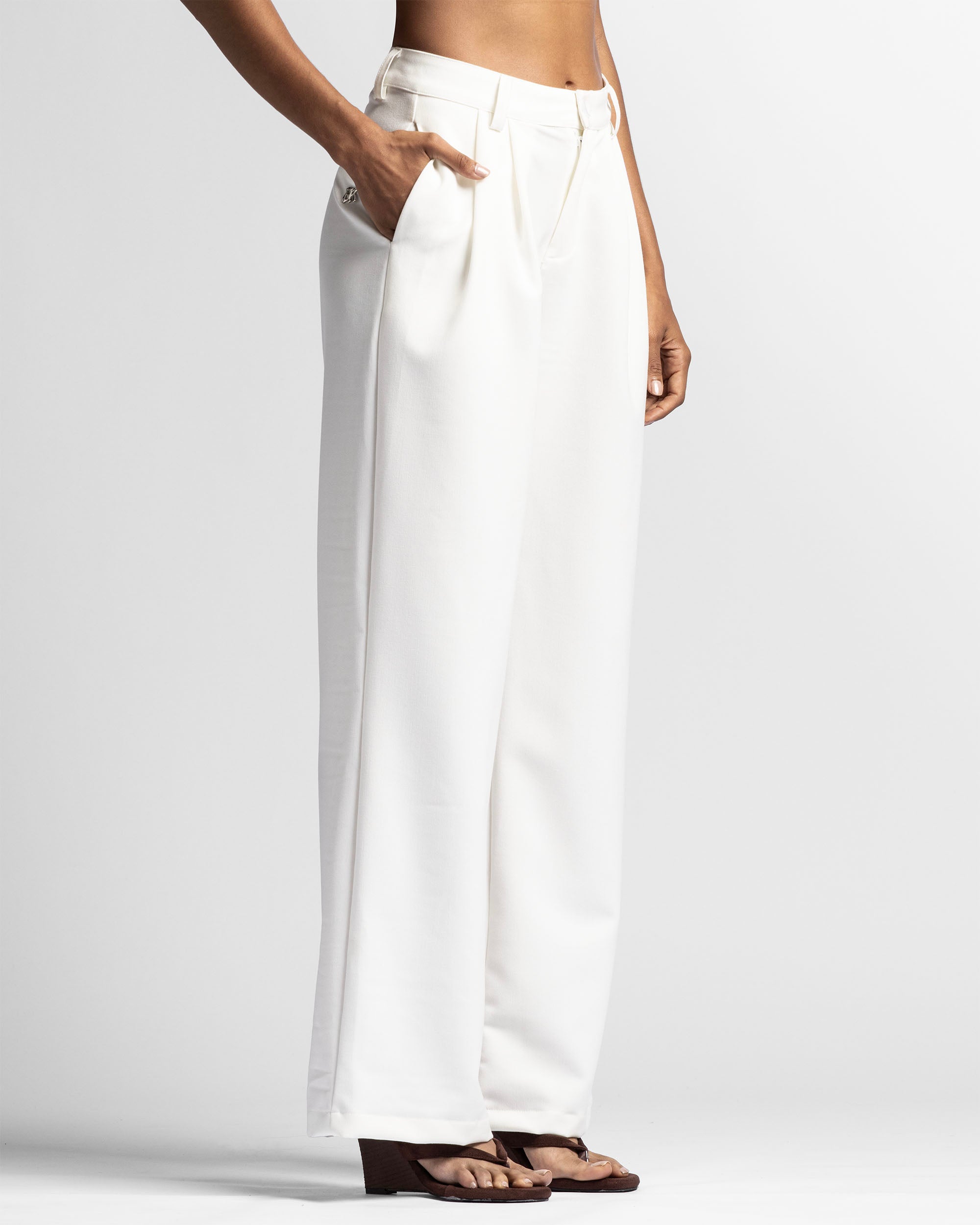 Tailored Pant Blanco Mujer - PREVENTA