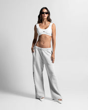 Knit Pant Blanco Con Azul - Unisex