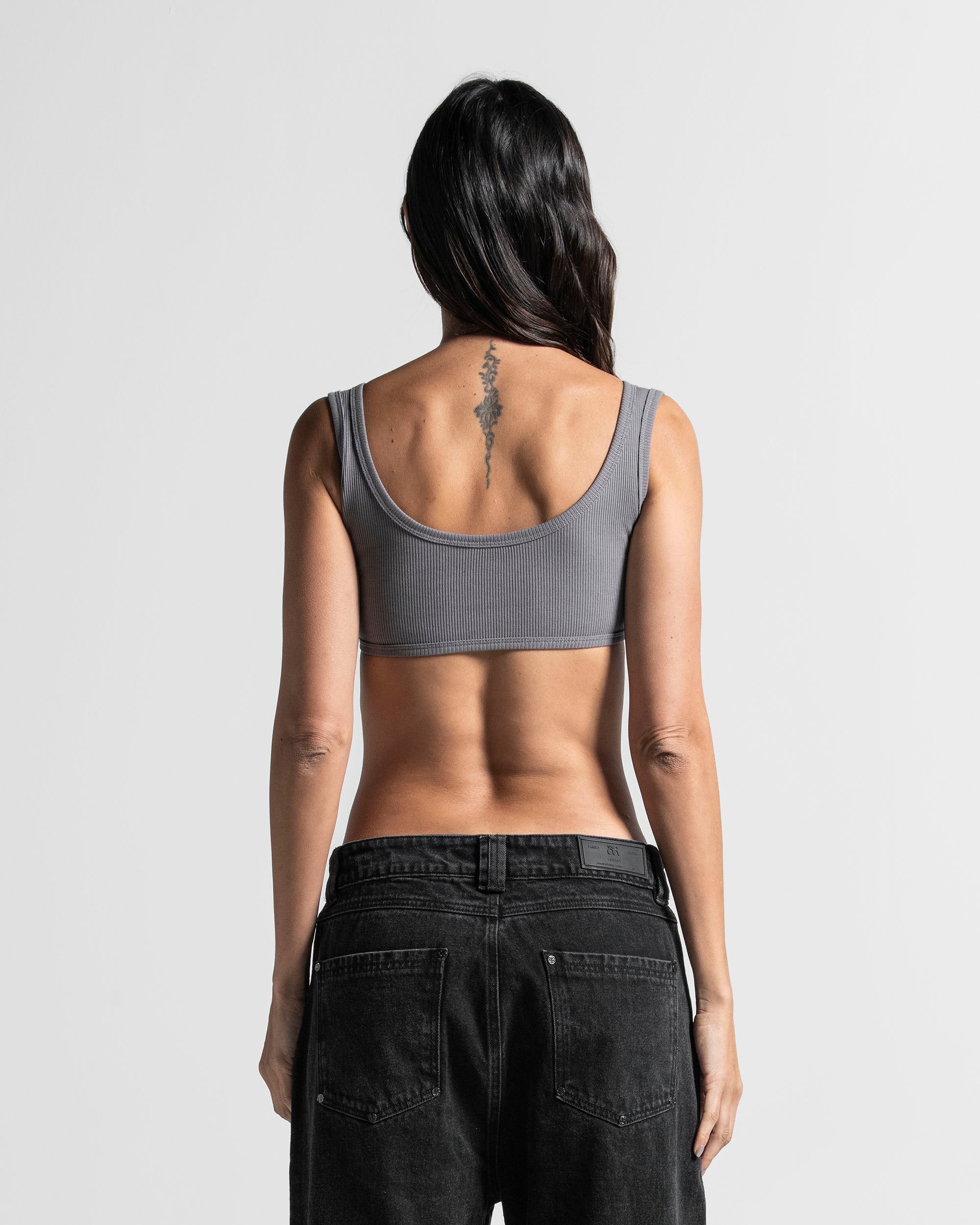 Ribbed Top Arkad Gris