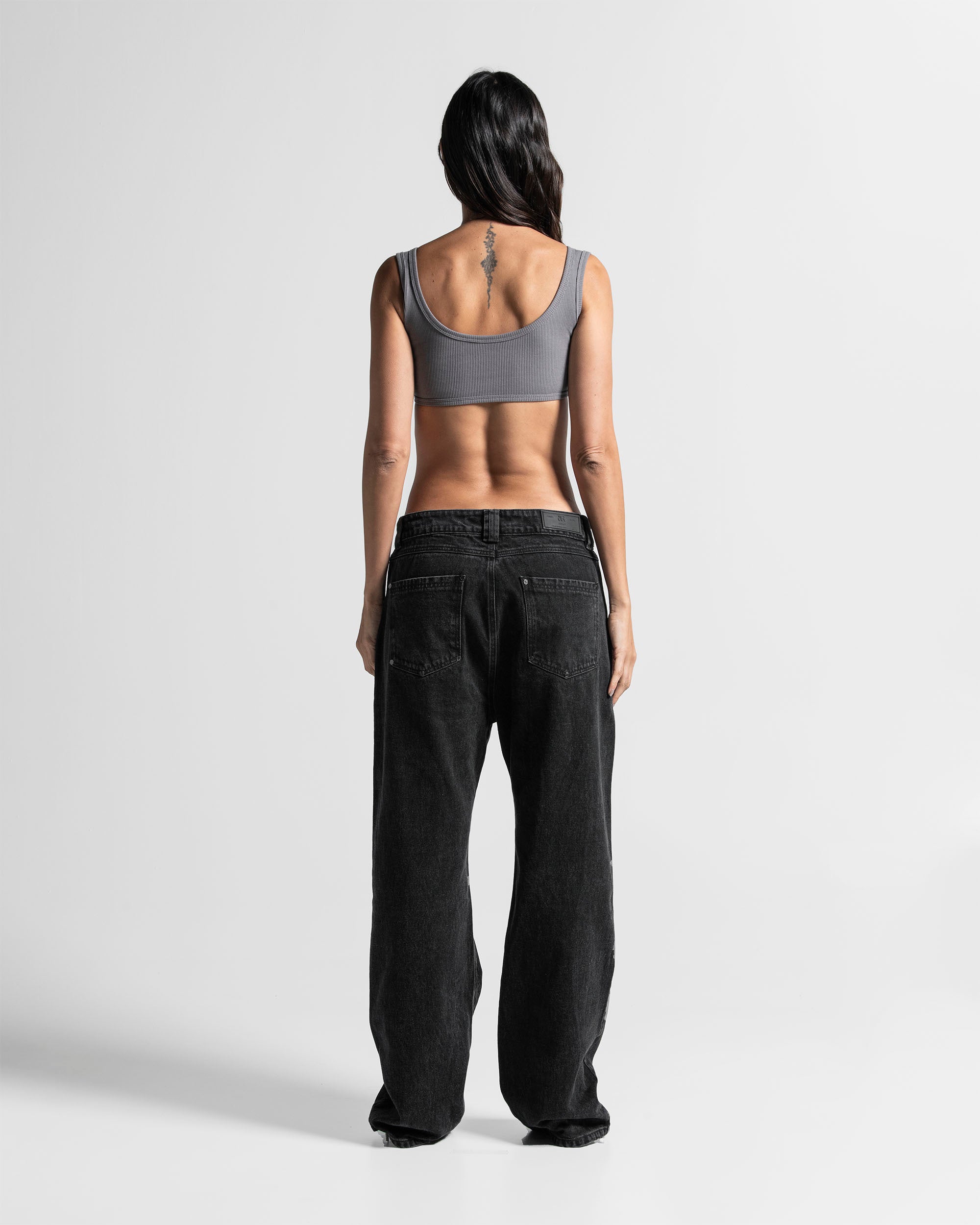 Ribbed Top Arkad Gris