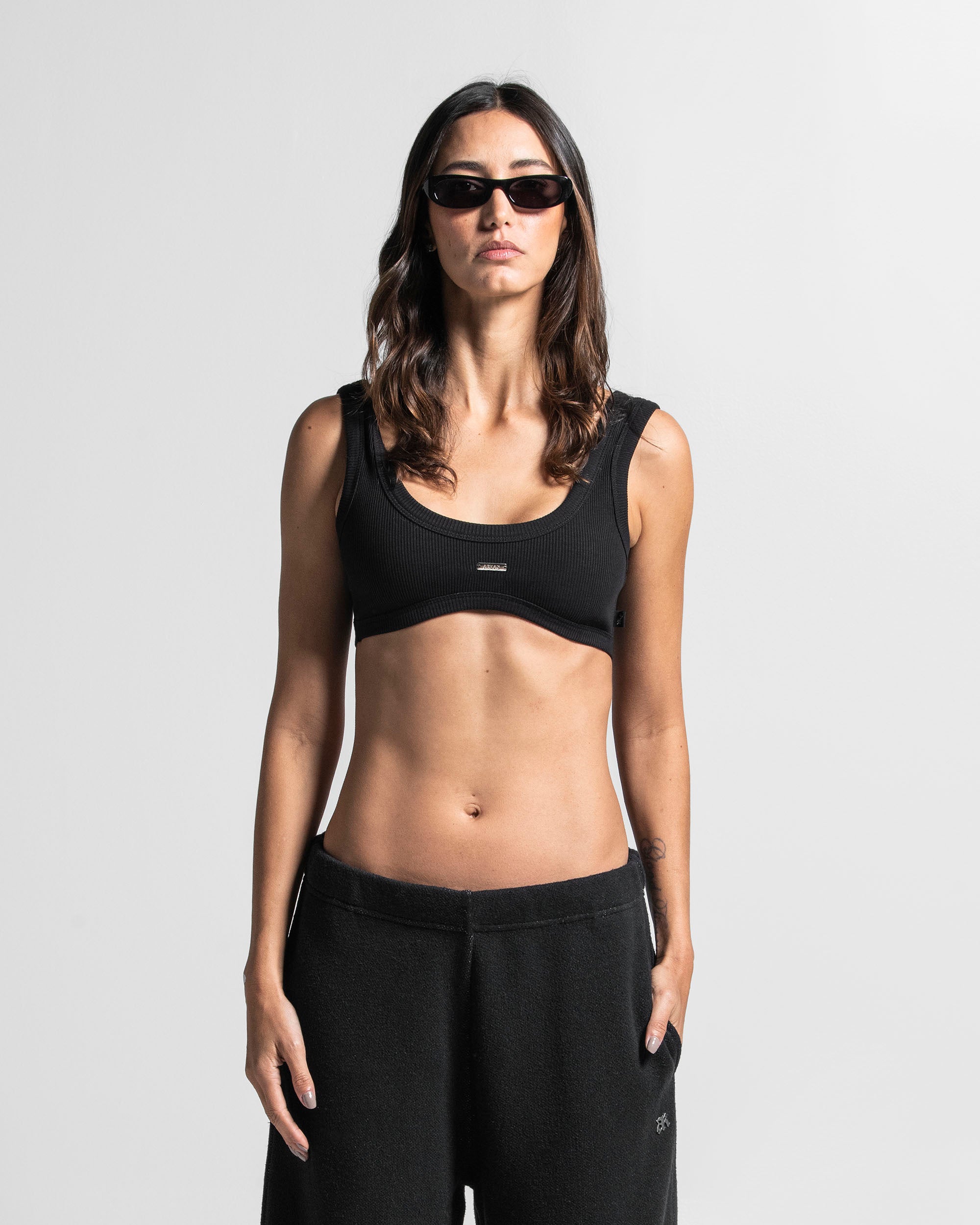 Ribbed Top Arkad Negro.