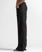 Waxed Lace Jeans