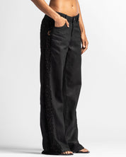 Waxed Lace Jeans