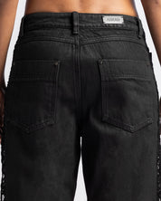 Waxed Lace Jeans