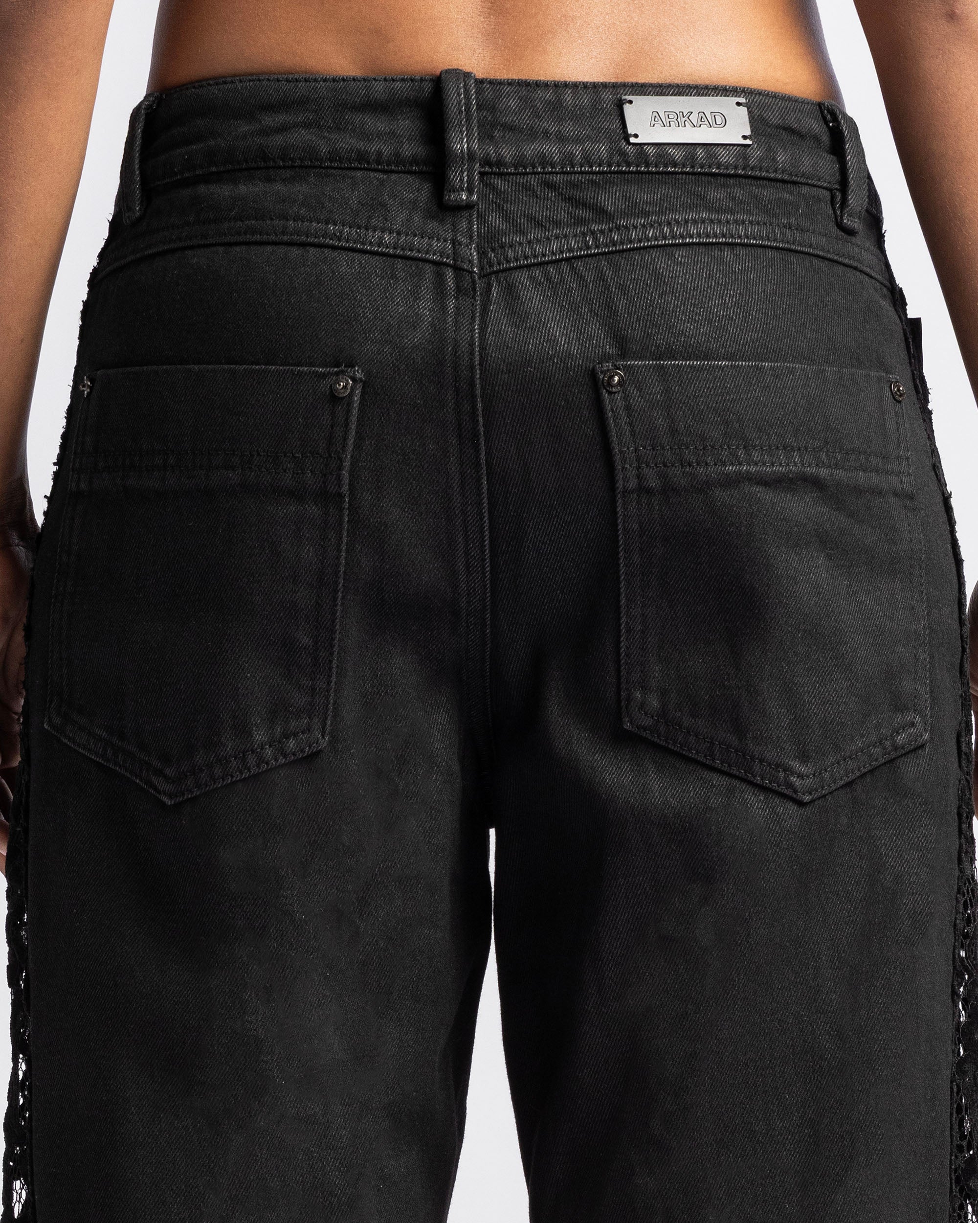 Waxed Lace Jeans