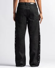 Waxed Lace Jeans
