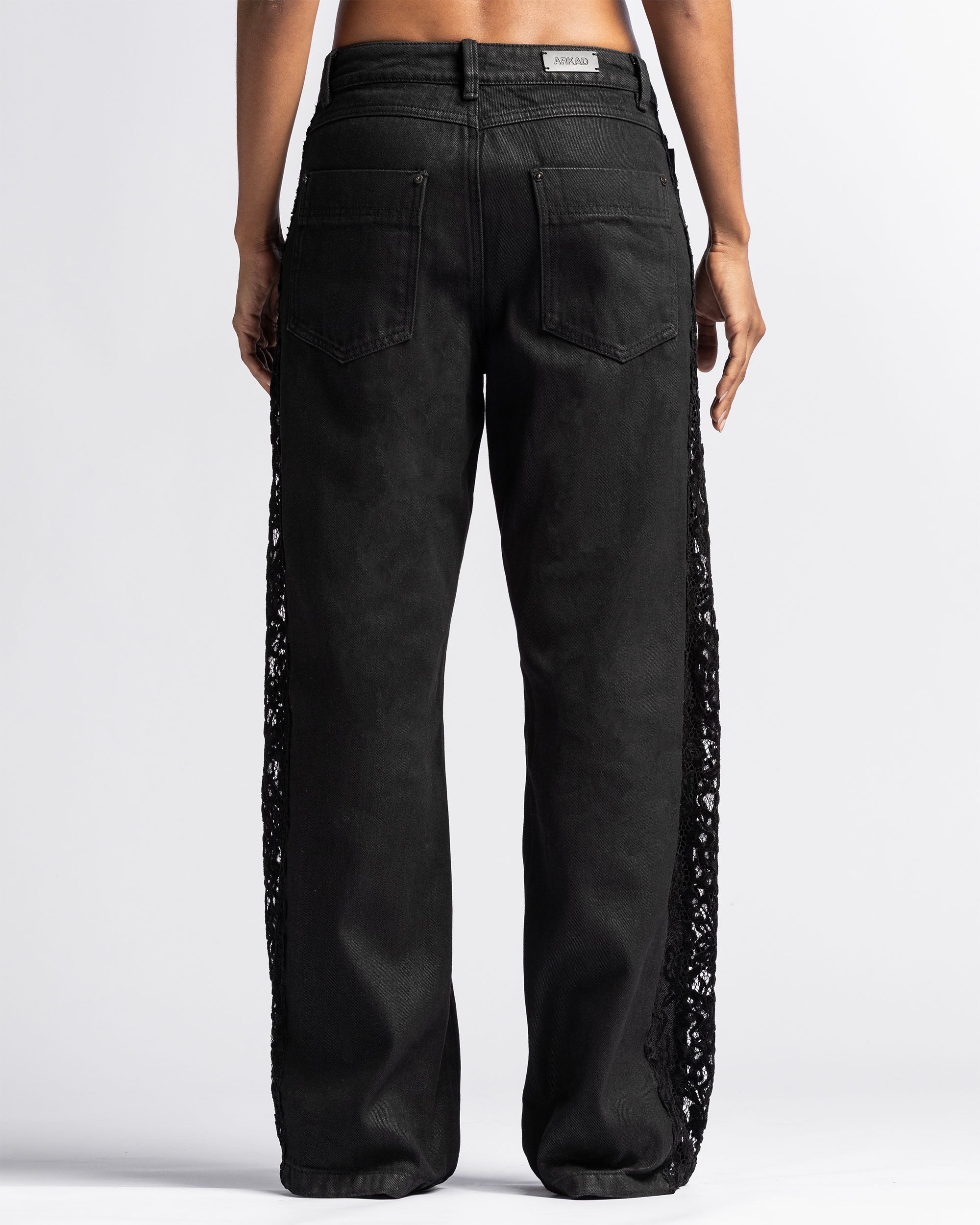 Waxed Lace Jeans