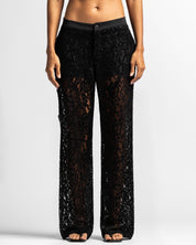 Lace Straight Pant Mujer