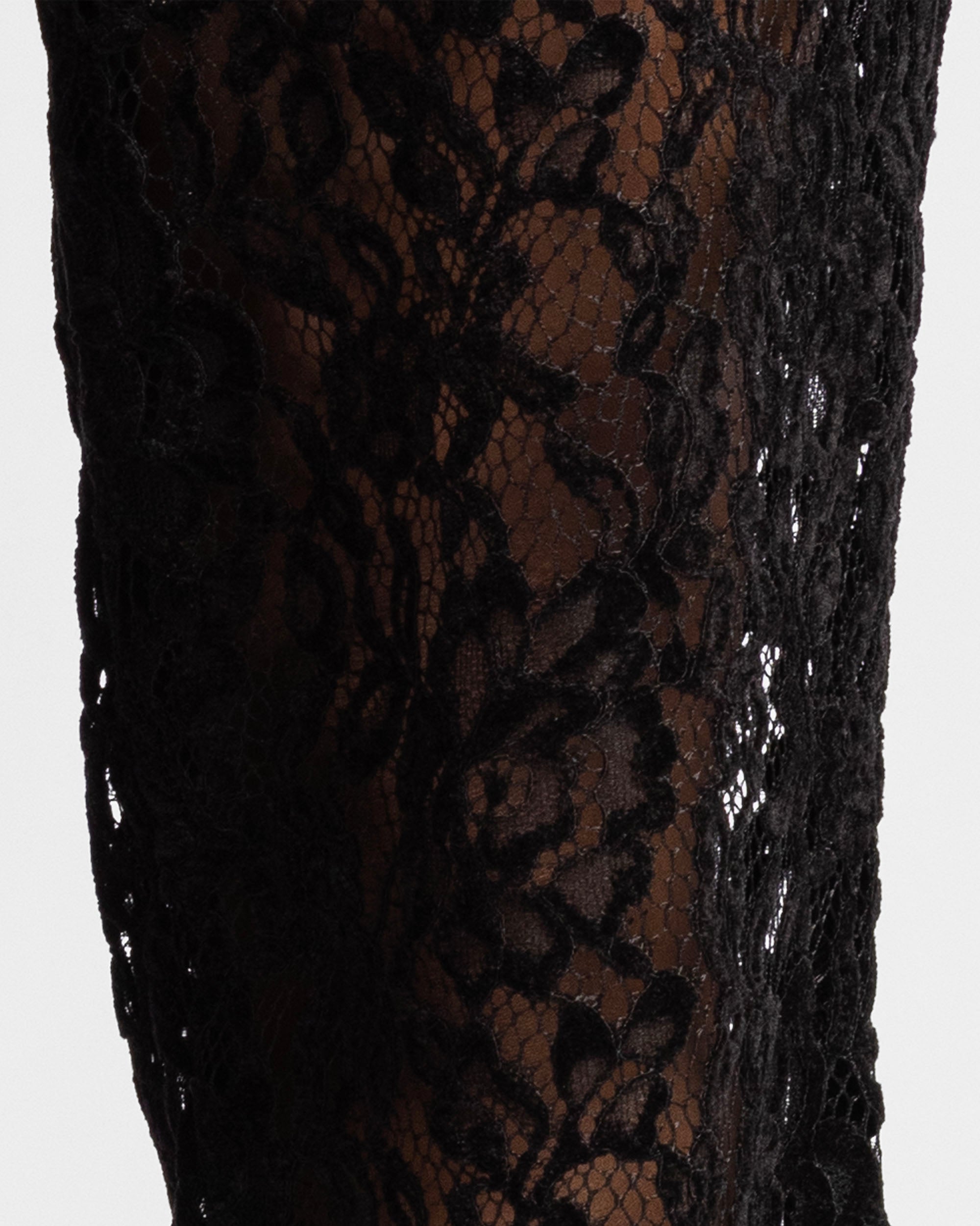 Lace Straight Pant Mujer