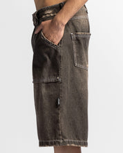 Jort Denim Negro Dirty Cafe