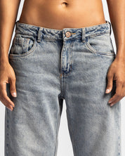 Washed Jean Azul Mujer