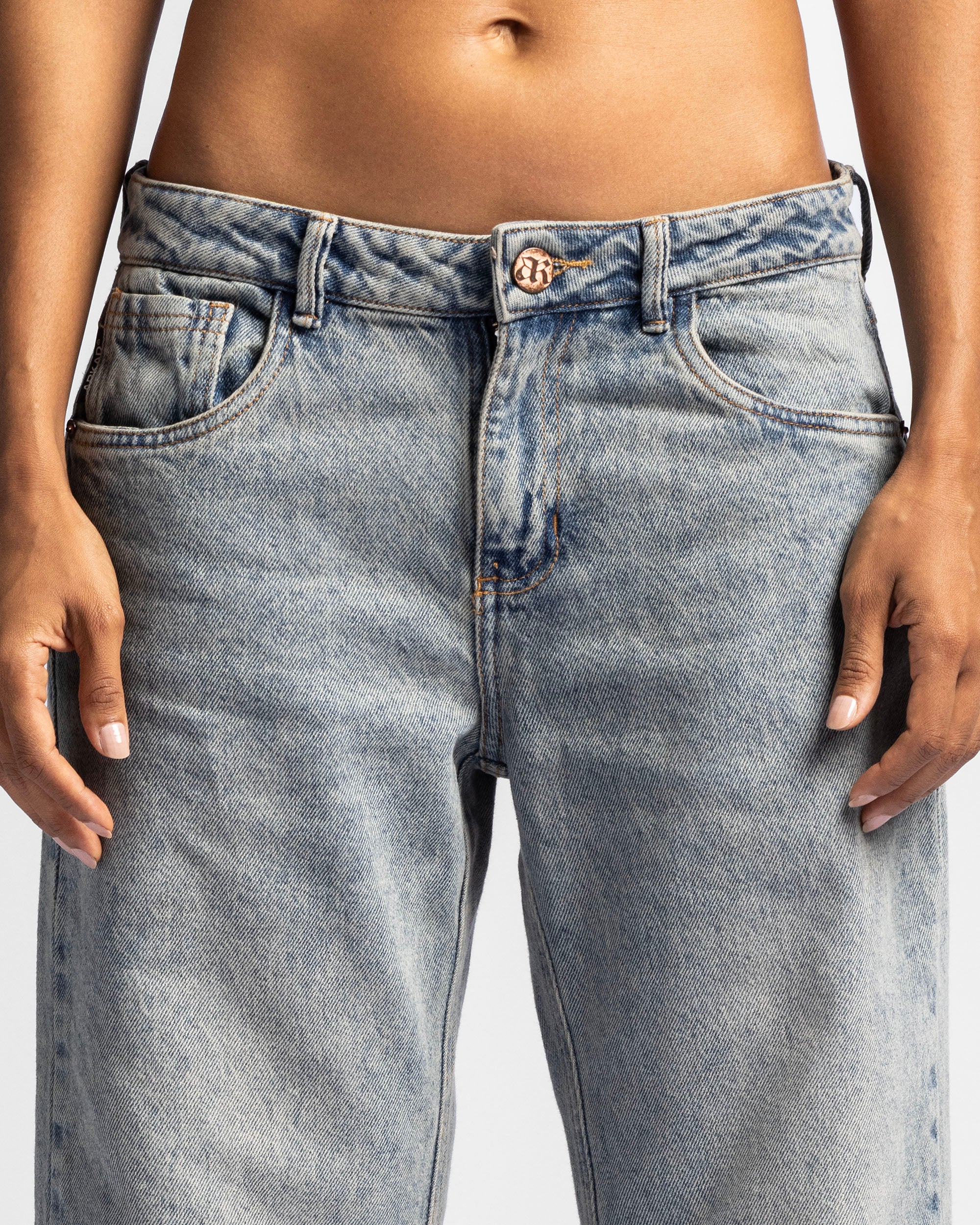 Washed Jean Azul Mujer