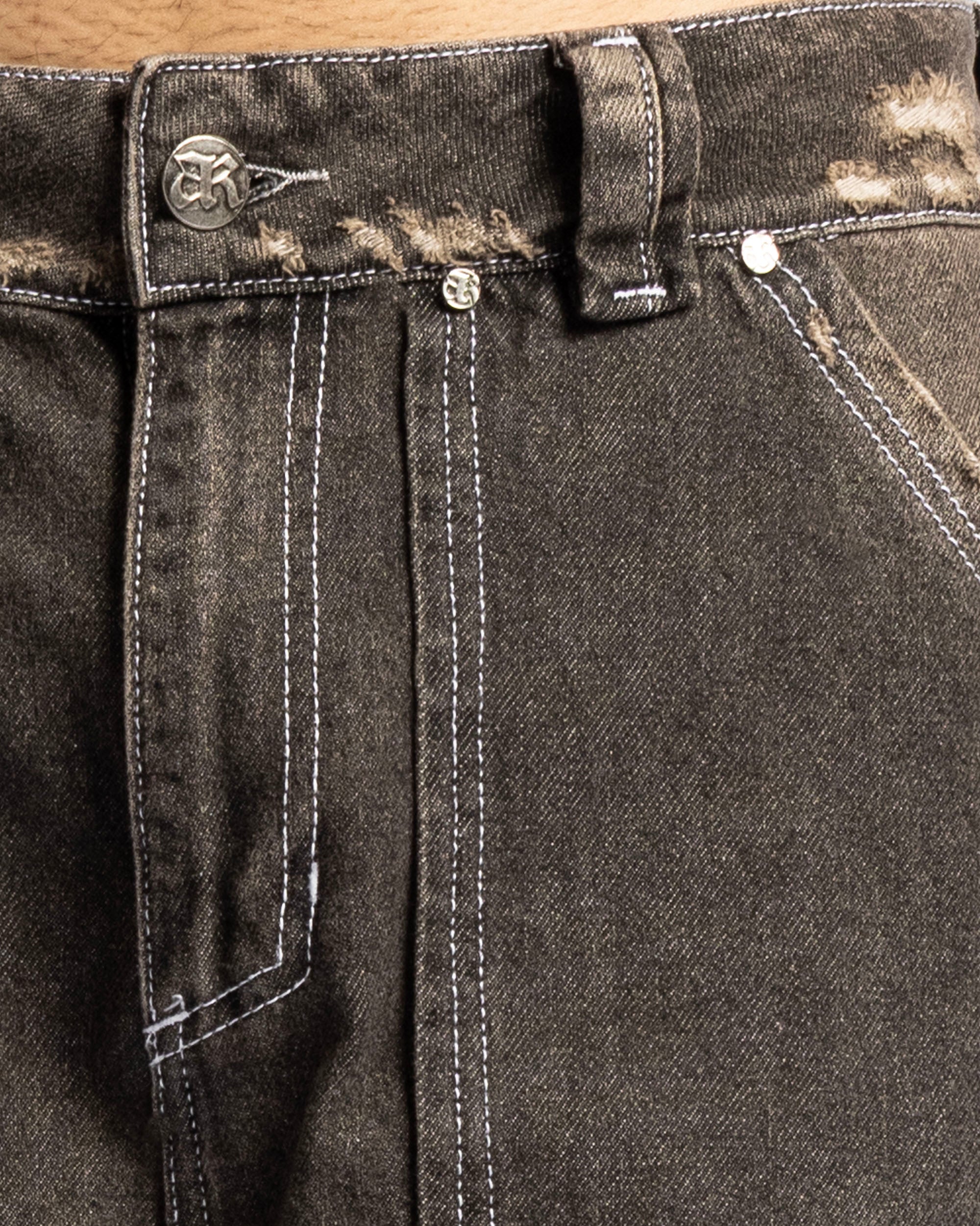 Jort Denim Negro Dirty Cafe