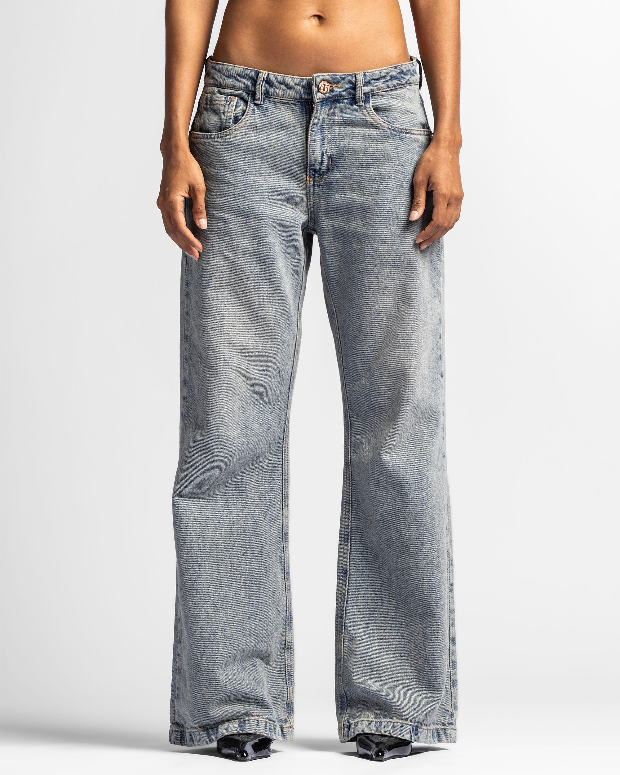 Washed Jean Azul Mujer