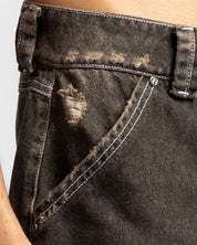 Jort Denim Negro Dirty Cafe