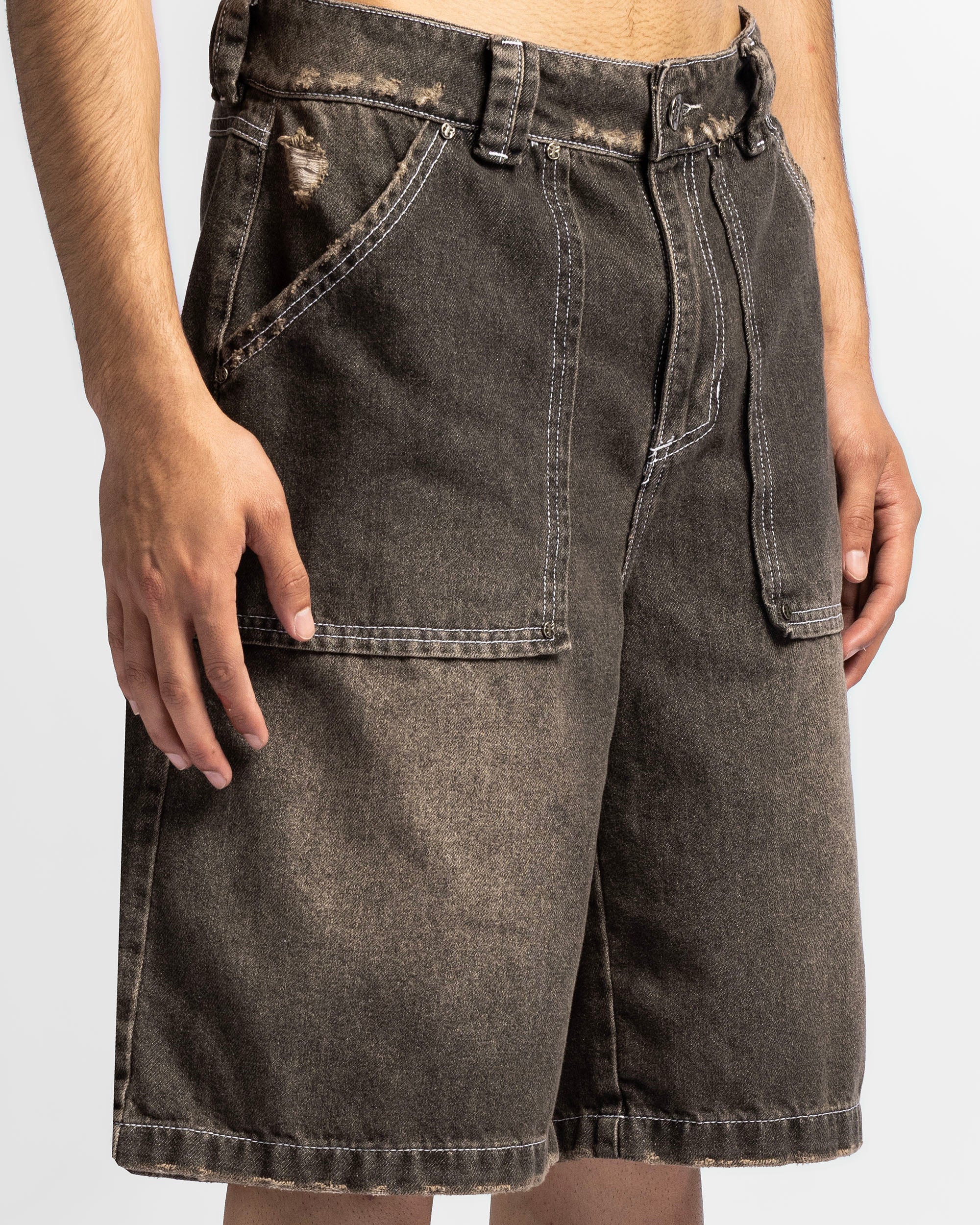 Jort Denim Negro Dirty Cafe