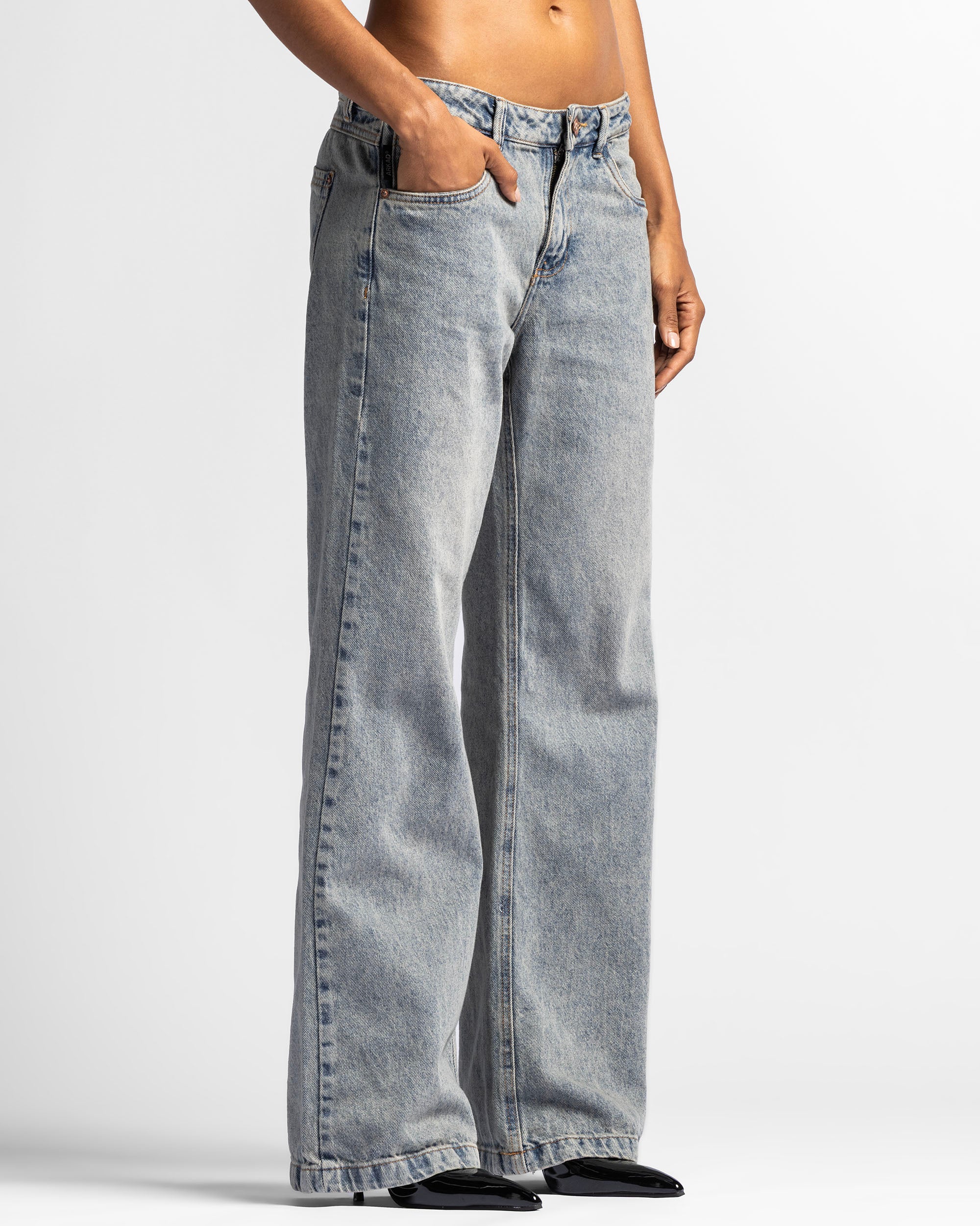 Washed Jean Azul Mujer