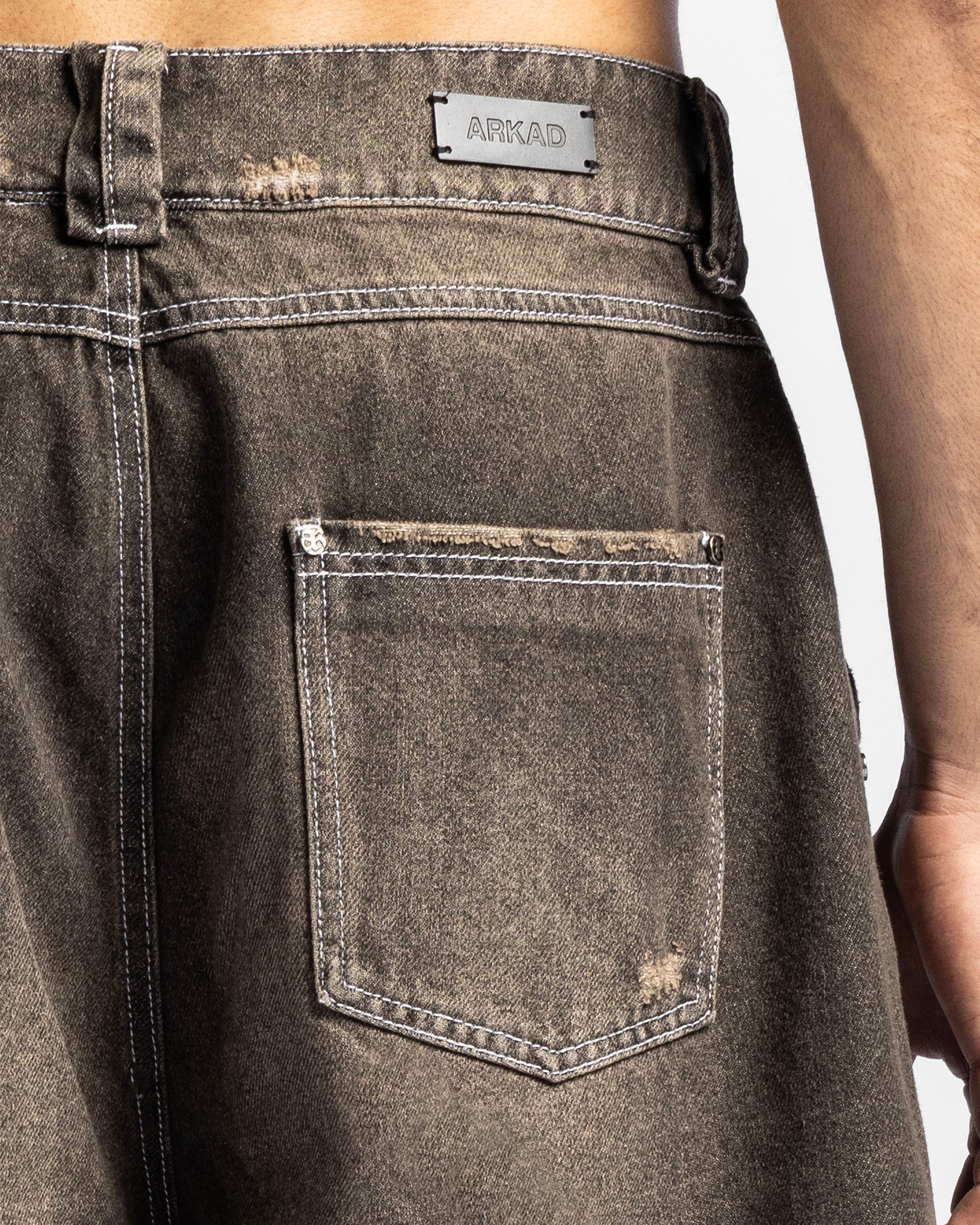 Jort Denim Negro Dirty Cafe