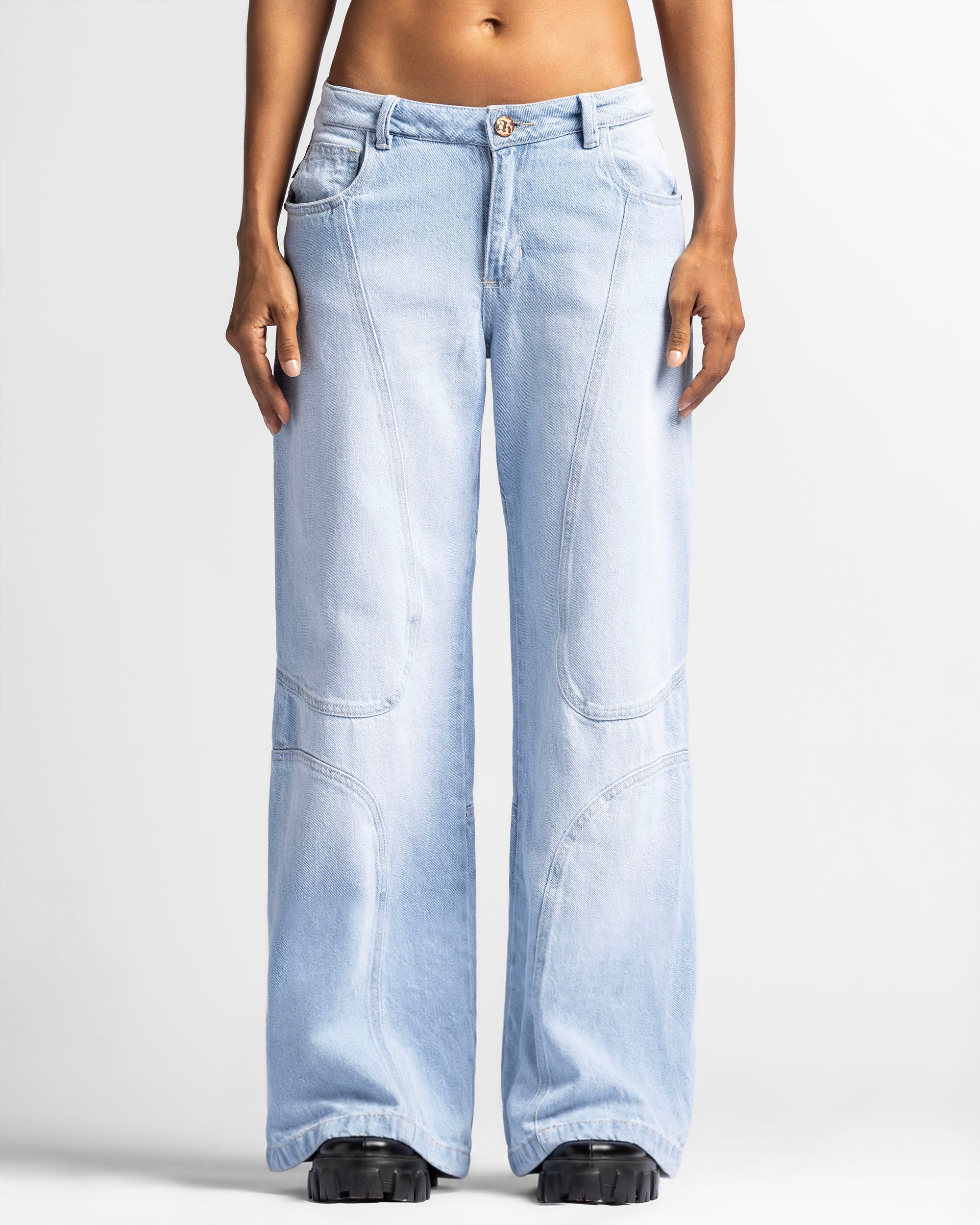 Jean Panel Wide Leg Mujer