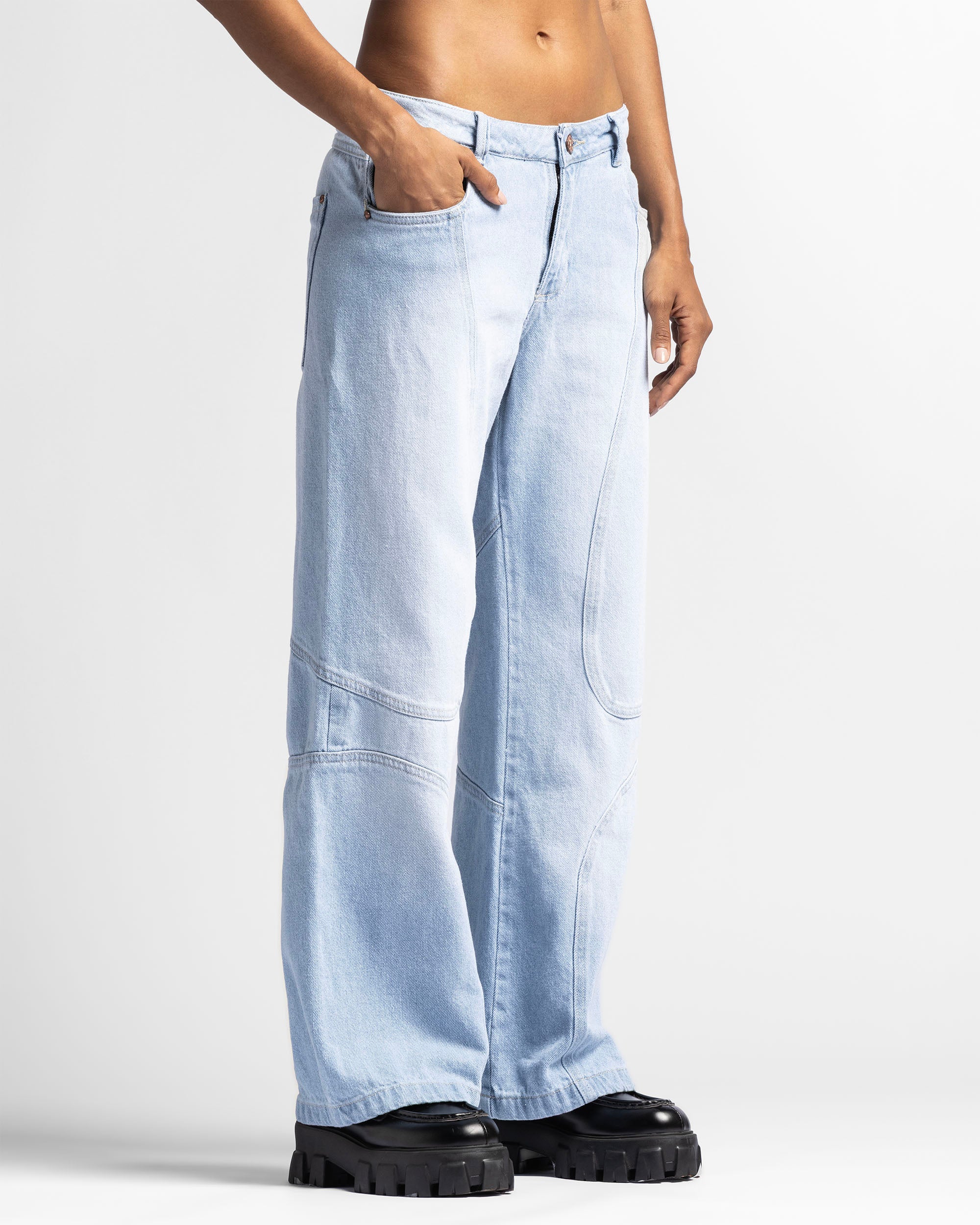 Jean Panel Wide Leg Mujer