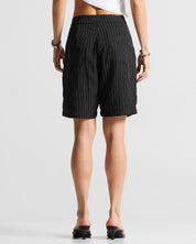 Tailored Pintstripe Jort Mujer