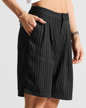 Tailored Pintstripe Jort Mujer