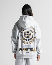 Hoodie Gris Paper Trail - Unisex