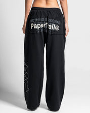 Sweatpant Paper Trail Negra - Unisex