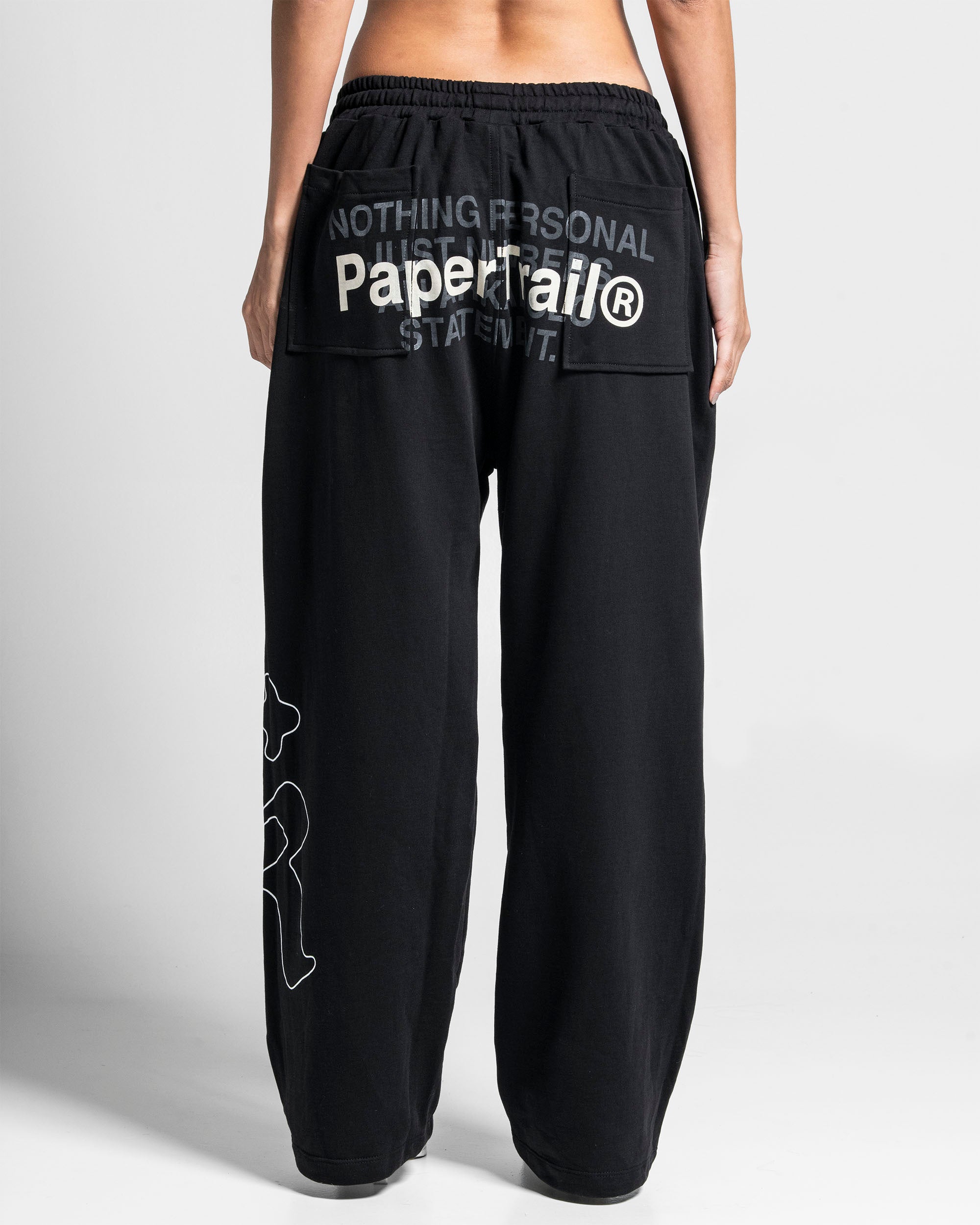 Sweatpant Paper Trail Negra - Unisex