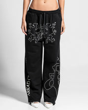 Sweatpant Paper Trail Negra - Unisex