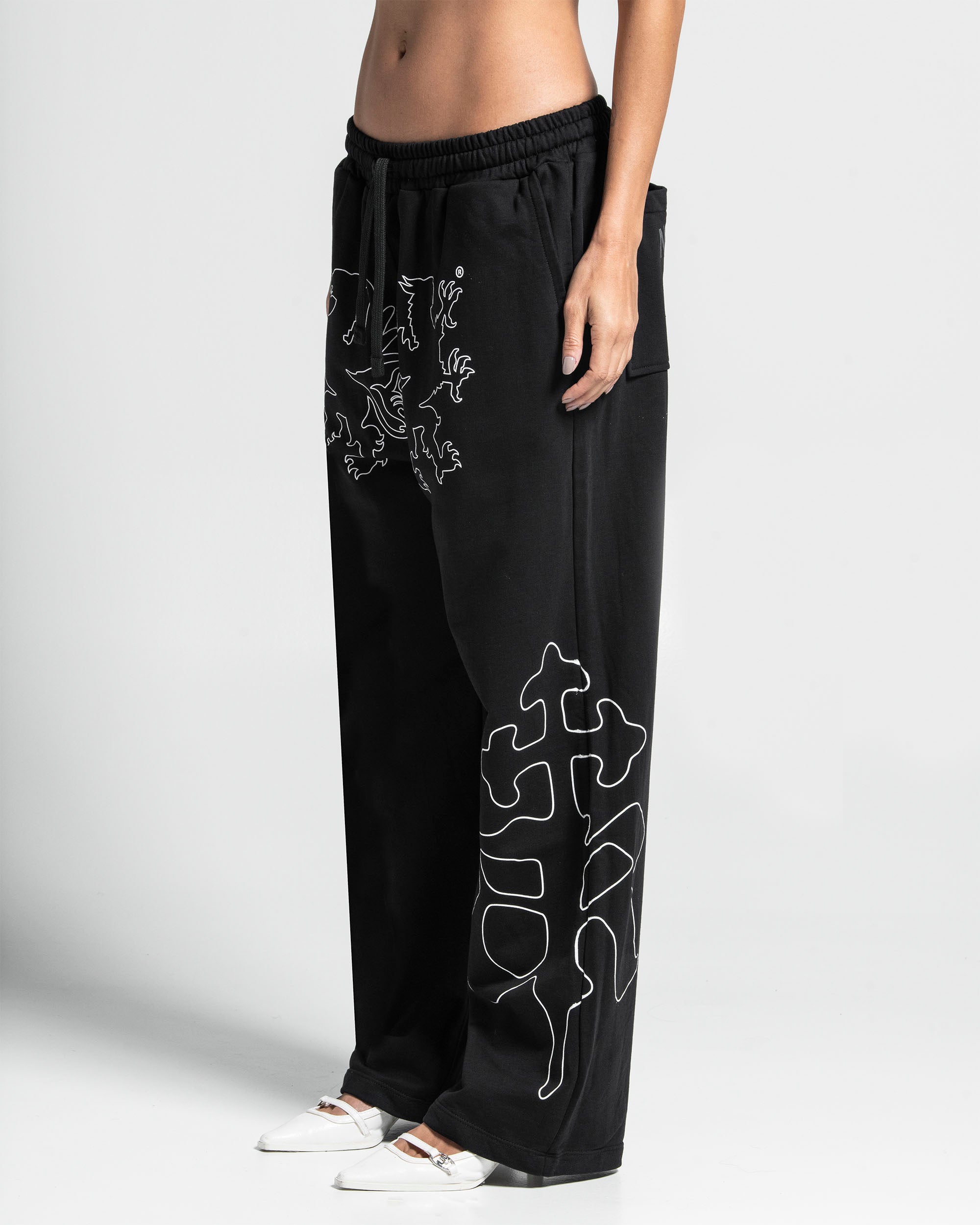 Sweatpant Paper Trail Negra - Unisex