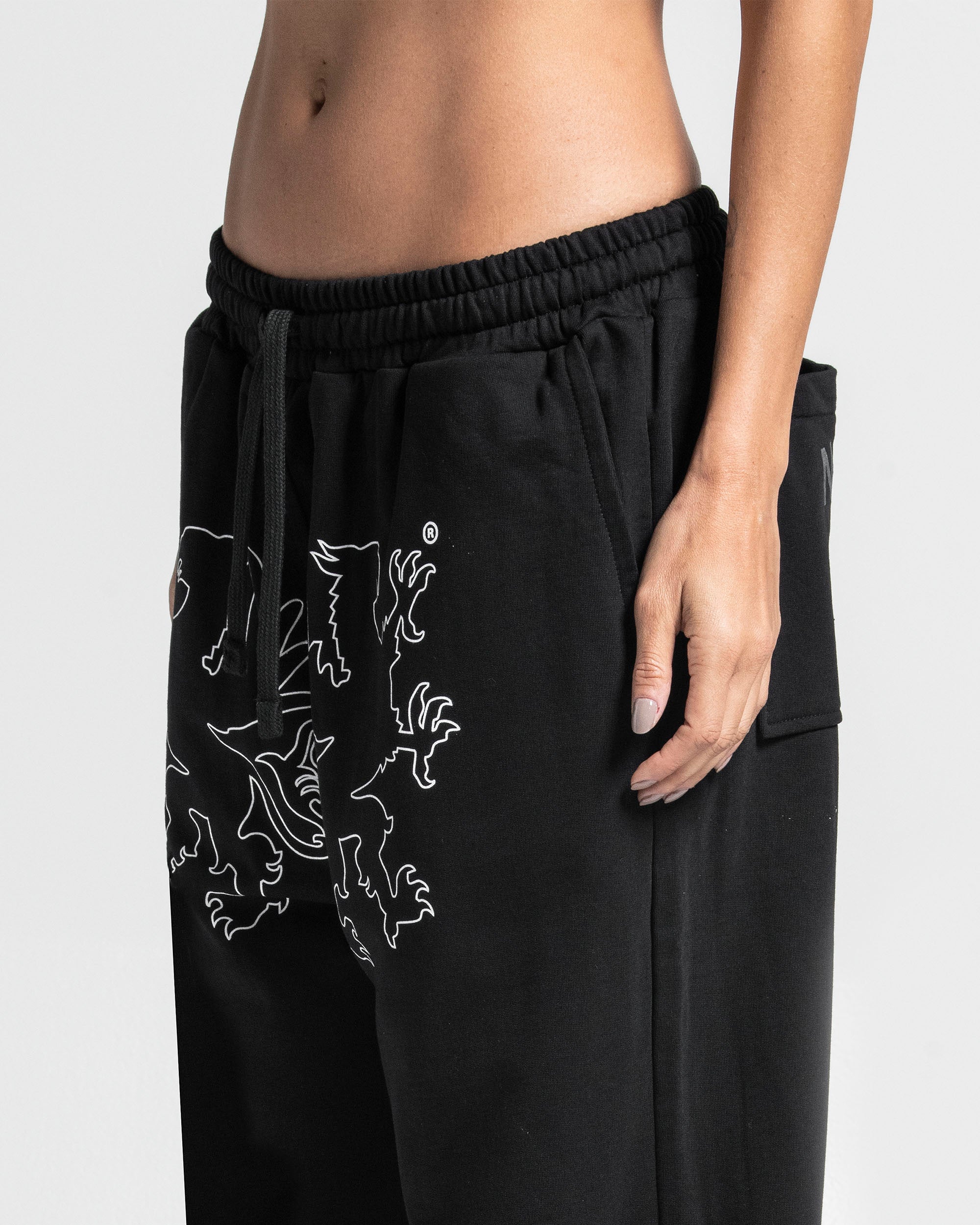 Sweatpant Paper Trail Negra - Unisex