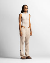 Zip Bodysuit Beige