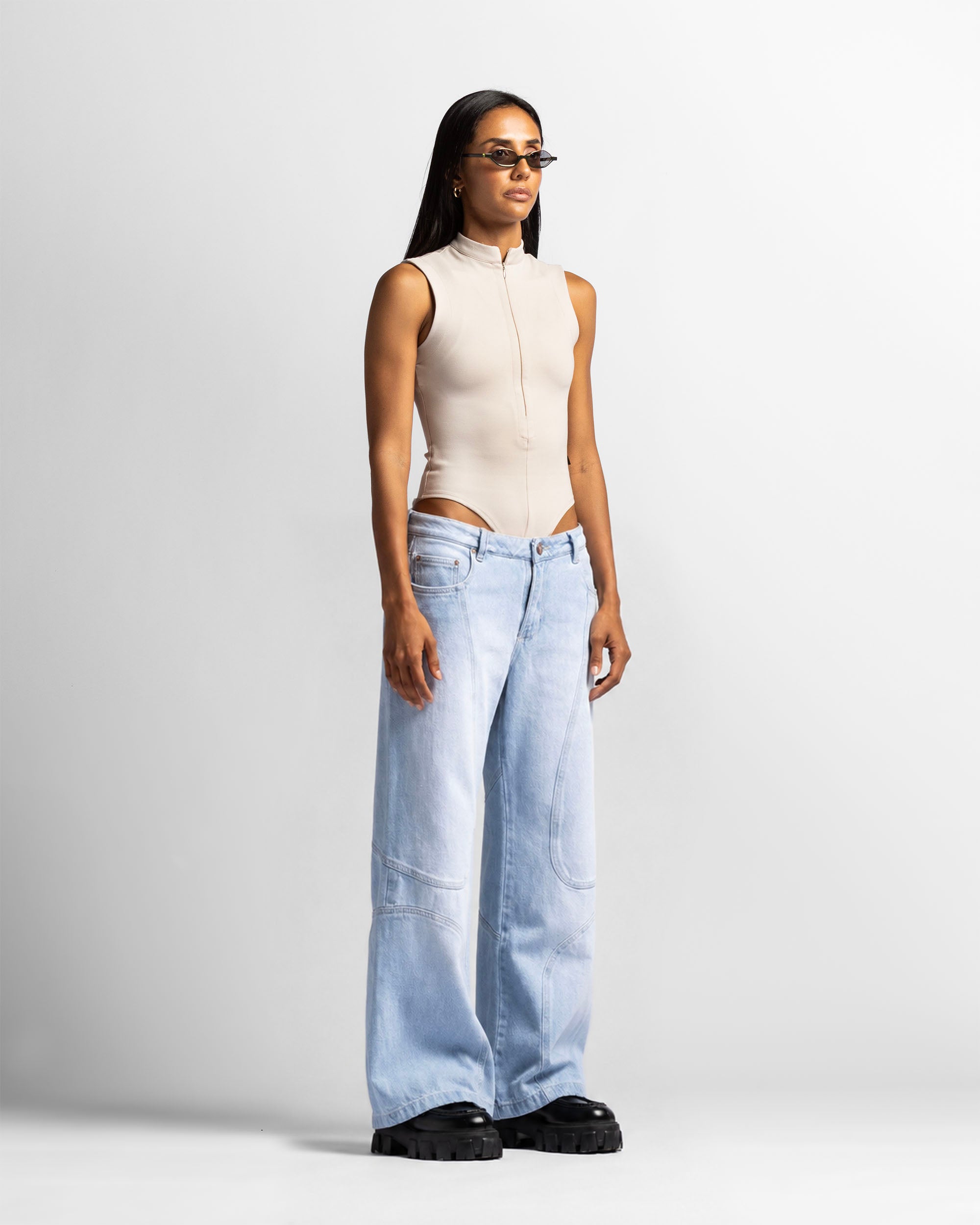 Jean Panel Wide Leg Mujer