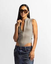 Bodysuit Cierre Gris