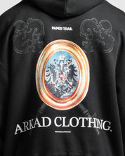 Washed Hoodie Negro Llaves